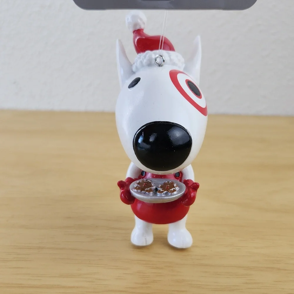 2025 4.5-Inch Christmas Target Bullseye Dog Ornament from Wondershop NWT